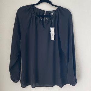 NWT Tahari Blouse with horsebit hardware (Size S)